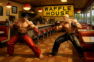 Tekken in a Waffle House'