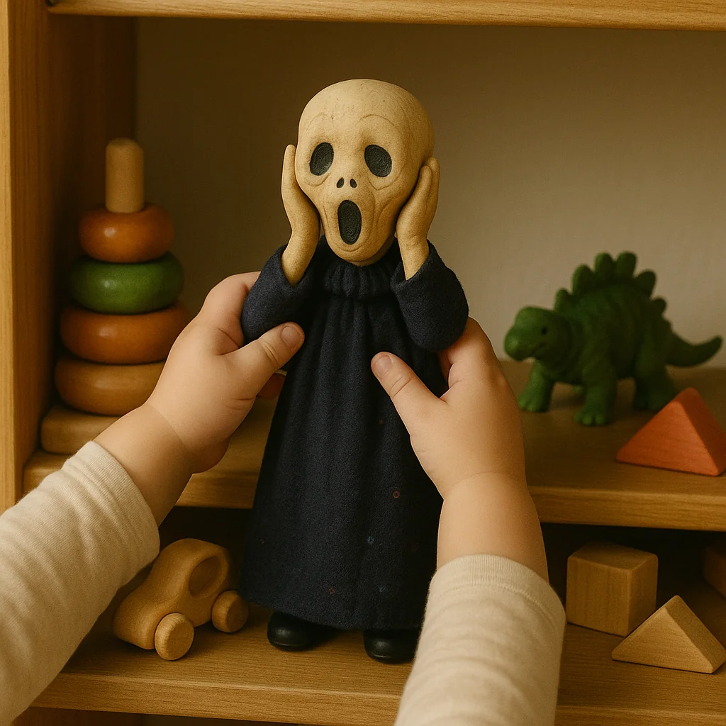 Scream painting figure, if it were made into a doll picture 2 of 2
