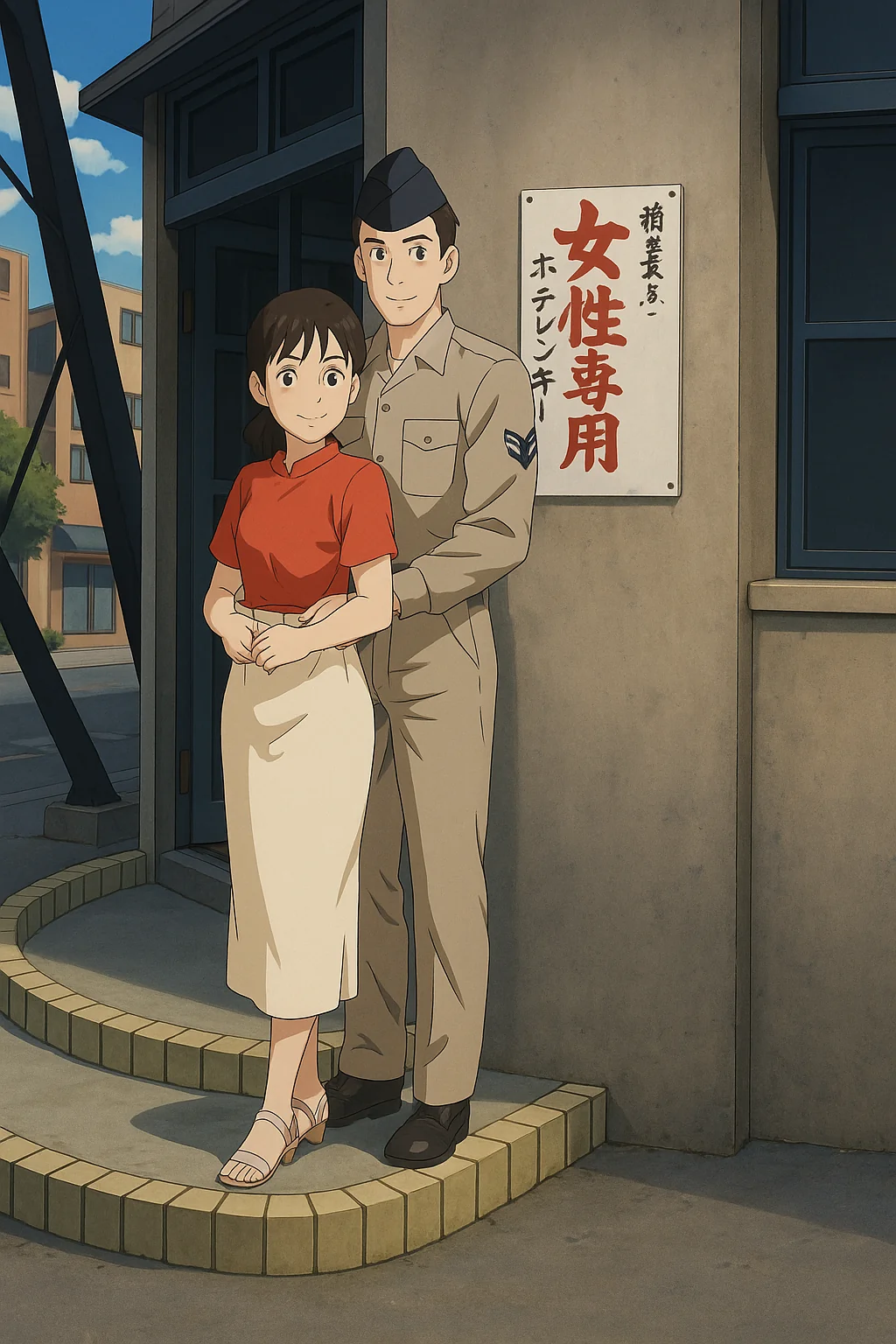 Taiwanese woman with American airman boyfriend. picture 1 of 1