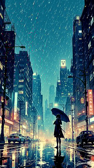Symphony of Raindrops / Phone Wallpaper Archives'