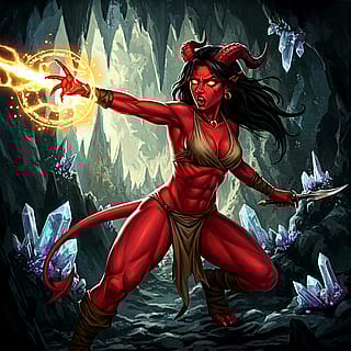 Tiefling Warlock'