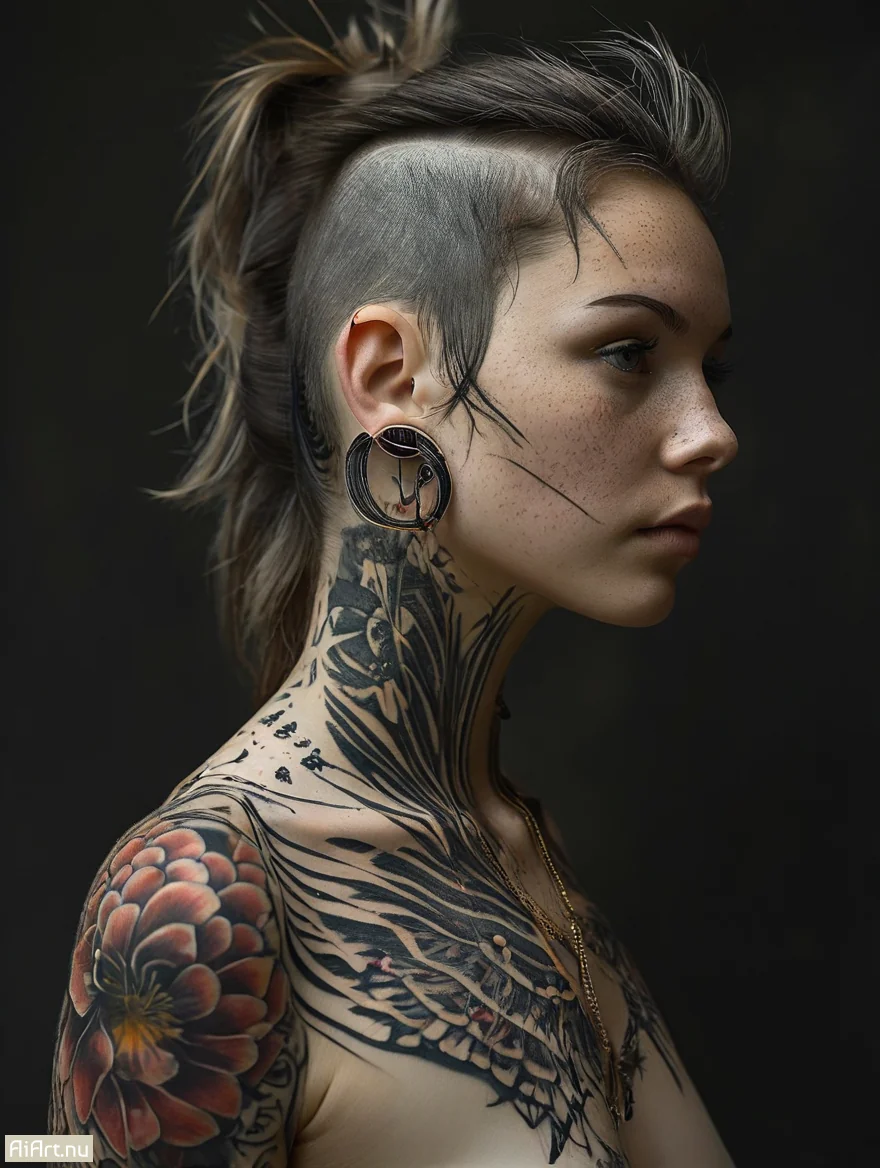 Girl with Tattoos picture 1 of 1