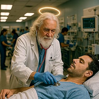 God heals, but there is a copay…'