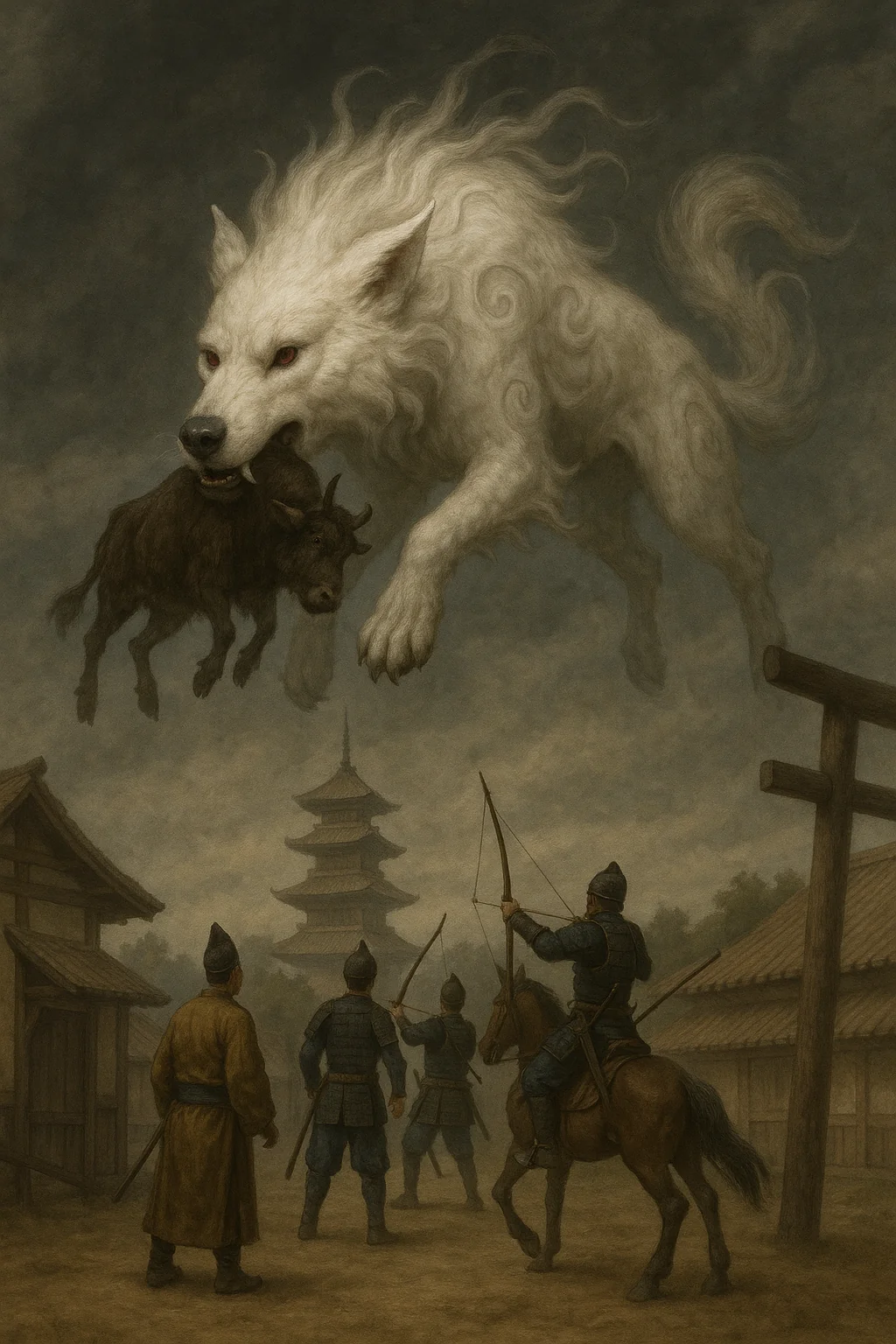 Inu No Taisho The Great Dog Demon In His True Form(Inuyasha). picture 1 of 3