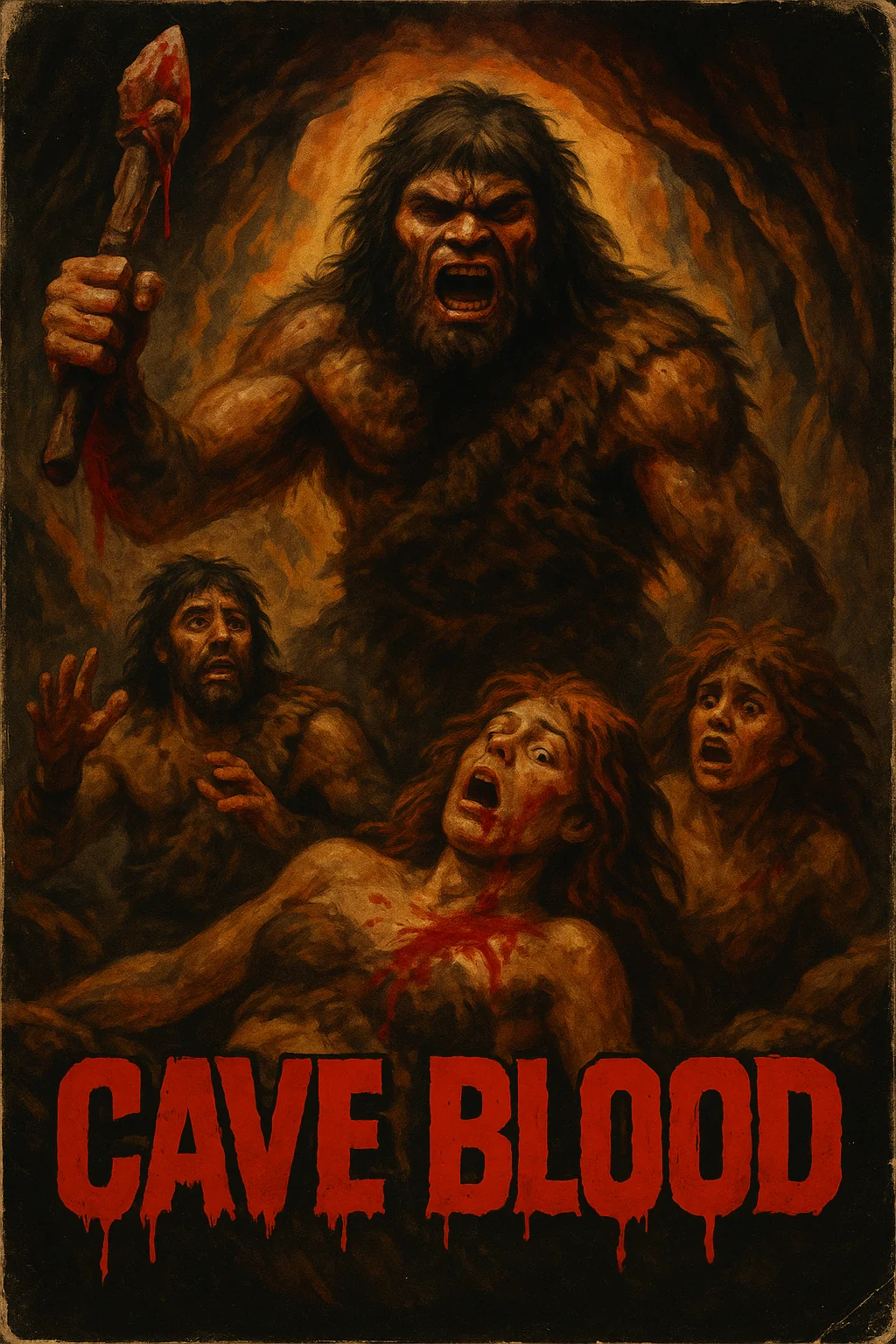 Poster for a prehistoric slasher film ☠ picture 1 of 2