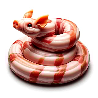 Bacon snake'