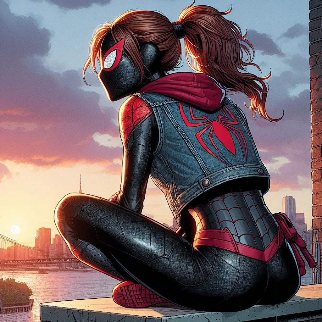 My character Redback (Tanya Wilcox Townley) enjoying the sunset. picture 1 of 13