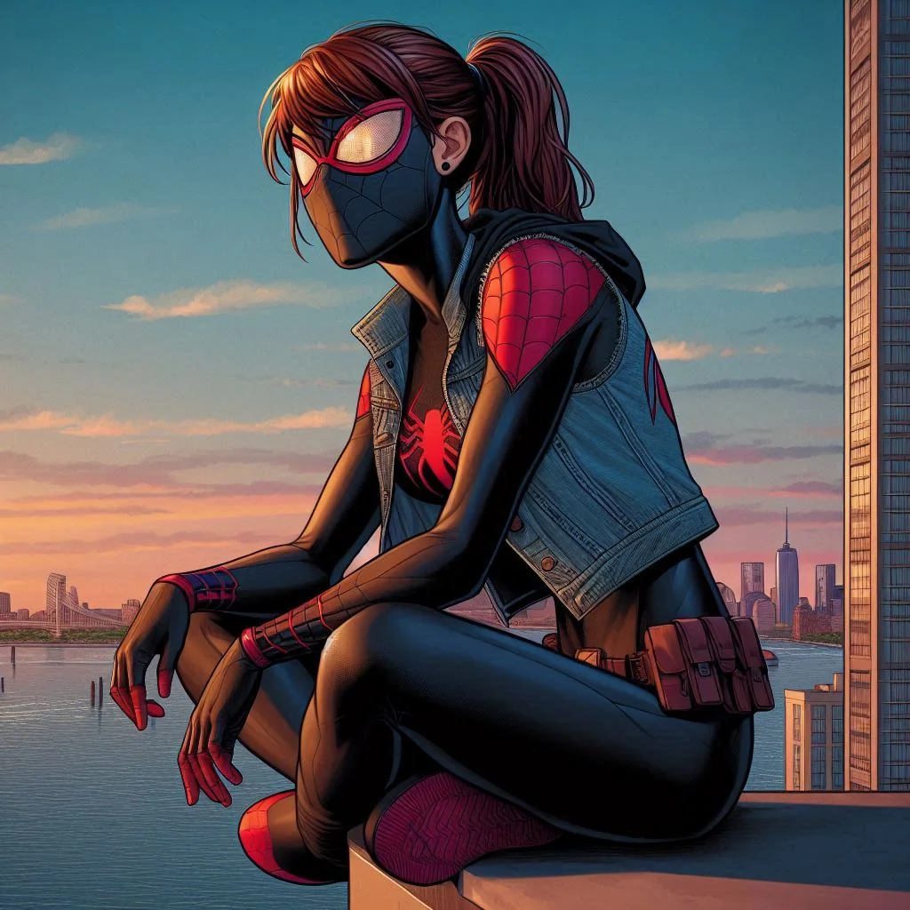 My character Redback (Tanya Wilcox Townley) enjoying the sunset. picture 6 of 13