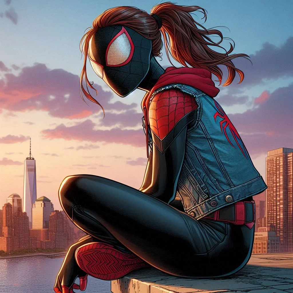 My character Redback (Tanya Wilcox Townley) enjoying the sunset. picture 7 of 13