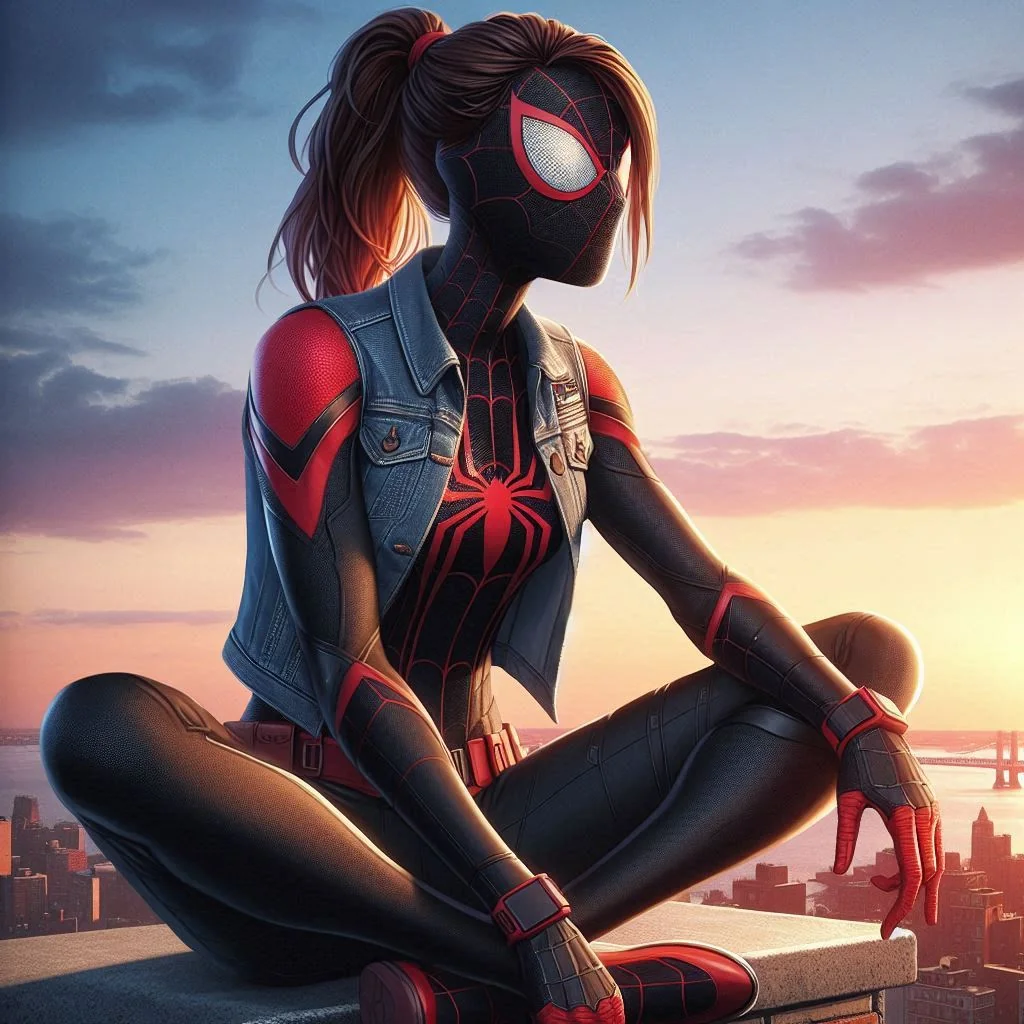 My character Redback (Tanya Wilcox Townley) enjoying the sunset. picture 9 of 13