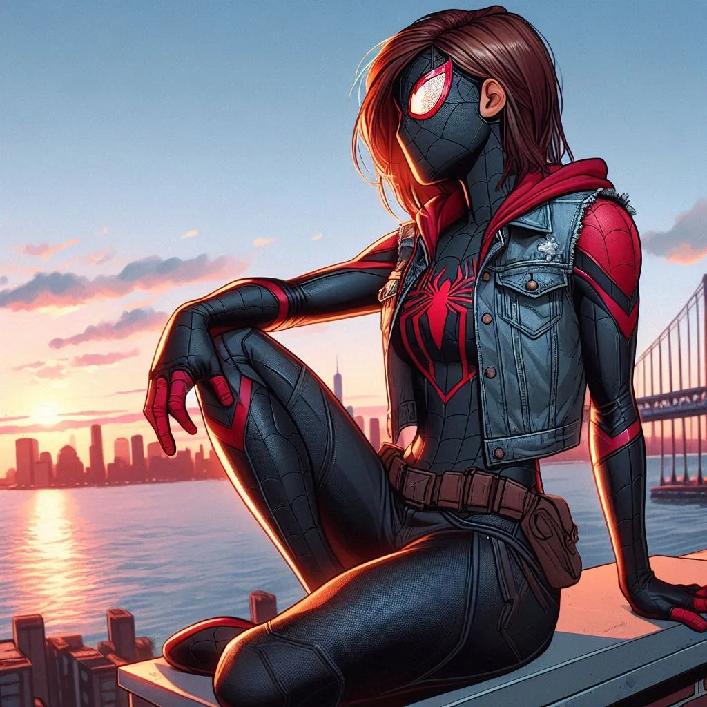 My character Redback (Tanya Wilcox Townley) enjoying the sunset. picture 12 of 13