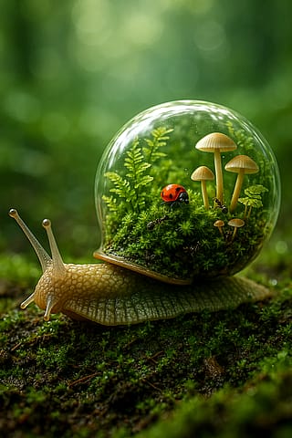 Snail Terrarium Wonderland'