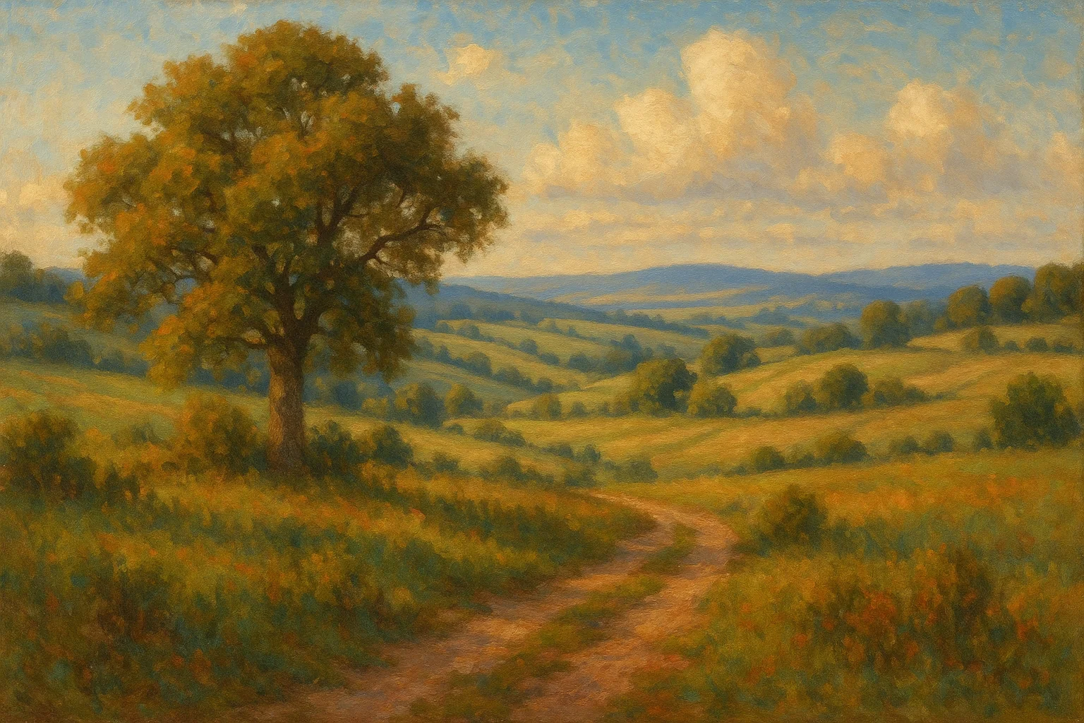 Countryside Tranquility at Sunset picture 1 of 1