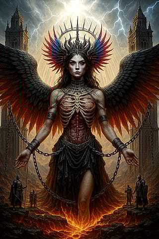 Fallen imprisoned angel'