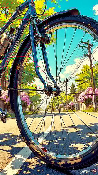 A Poem of a Second Through the Bicycle / Phone Wallpaper Archives'