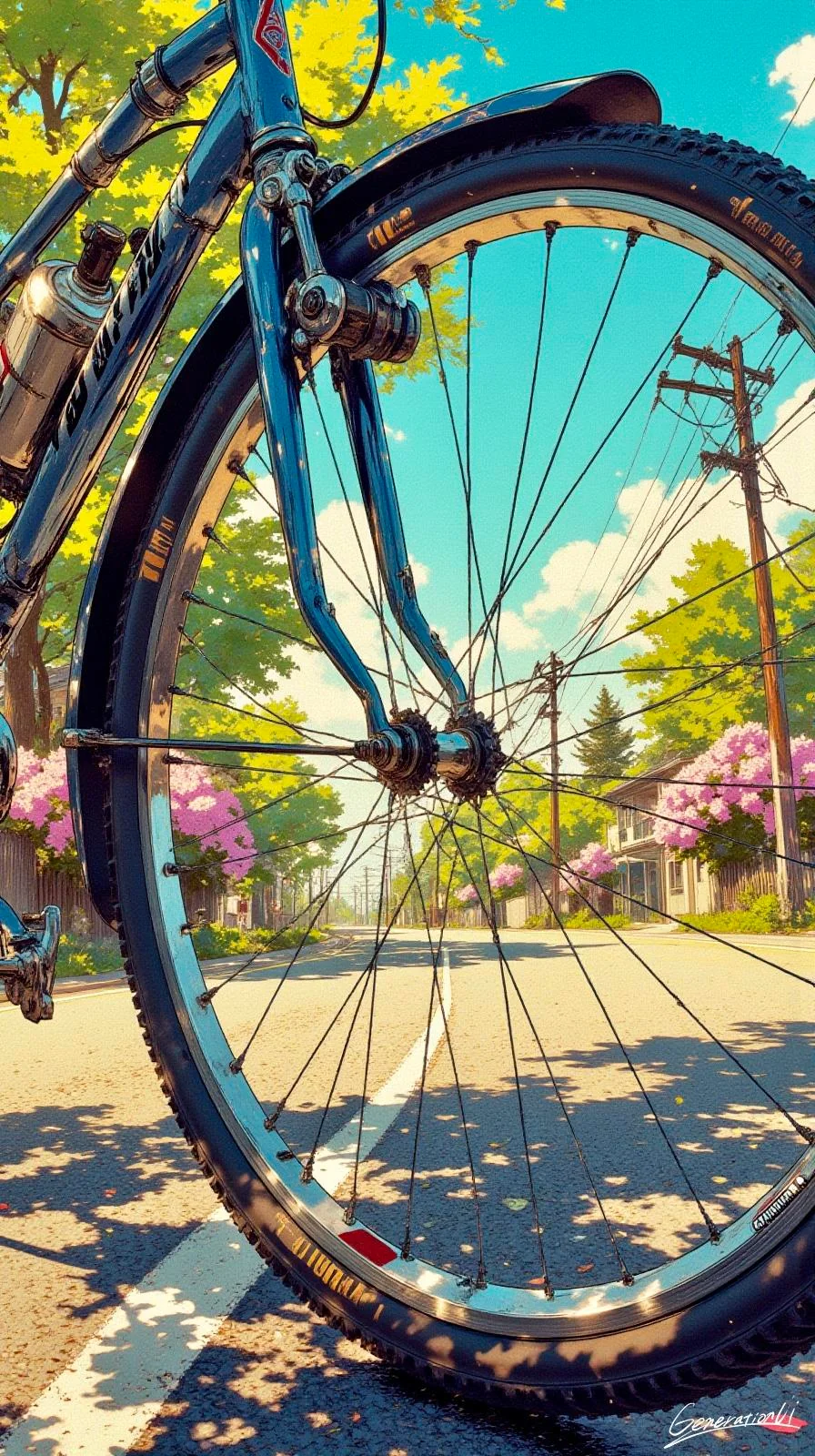 A Poem of a Second Through the Bicycle / Phone Wallpaper Archives picture 1 of 3