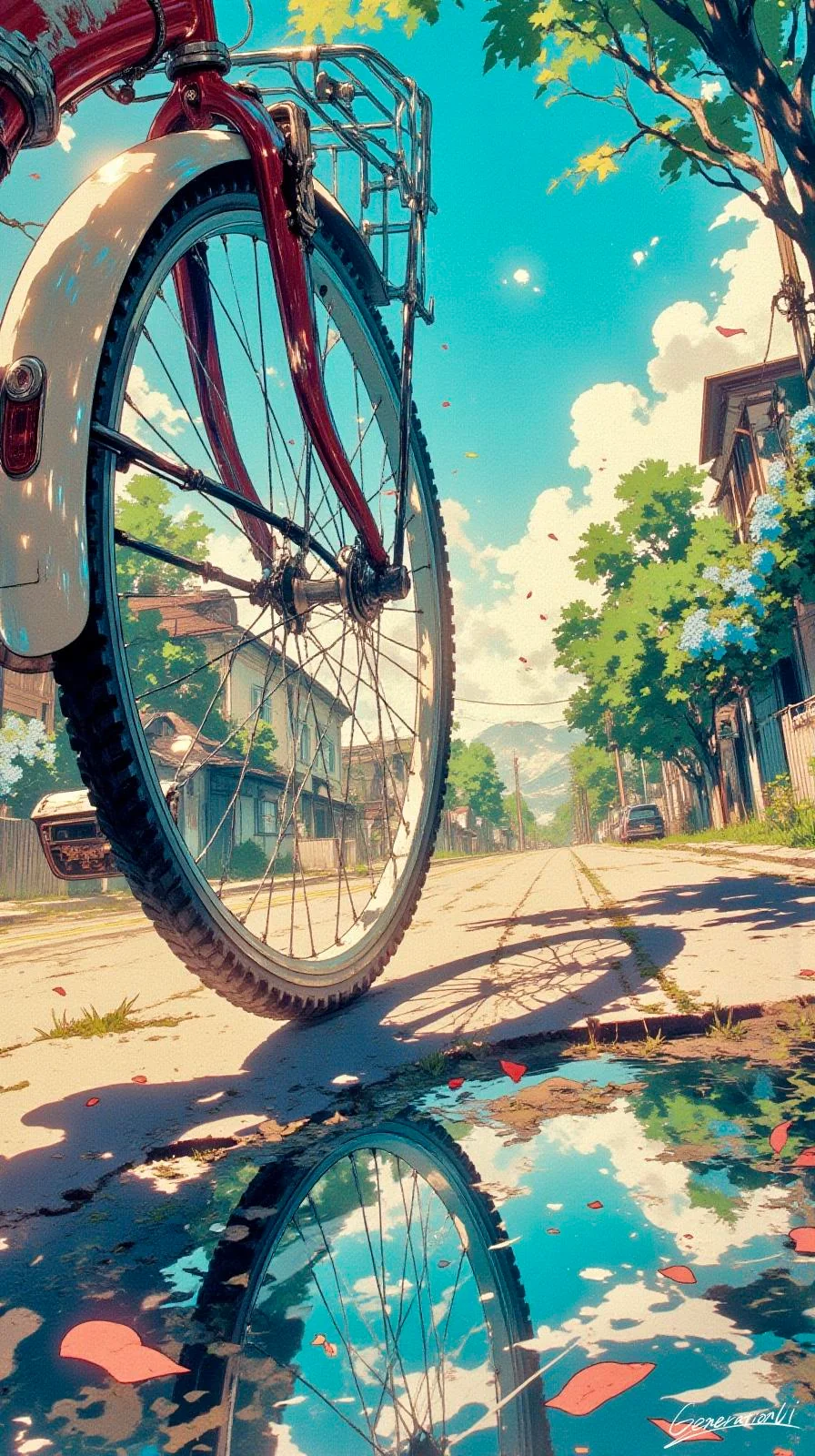 A Poem of a Second Through the Bicycle / Phone Wallpaper Archives picture 3 of 3