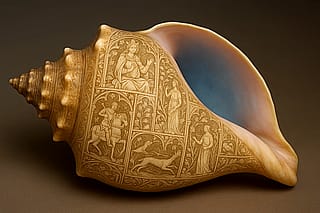 Carved Conch Shells'