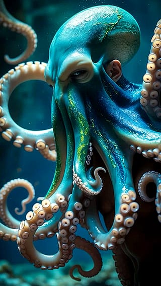 Human and octopus hybrid'