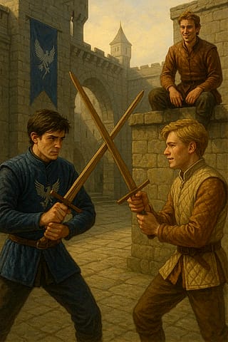Sparing scene form a book I’m working on'
