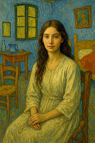 I asked ChatGPT to paint themselves (ChatGPT) exactly how Van Gogh would paint them'