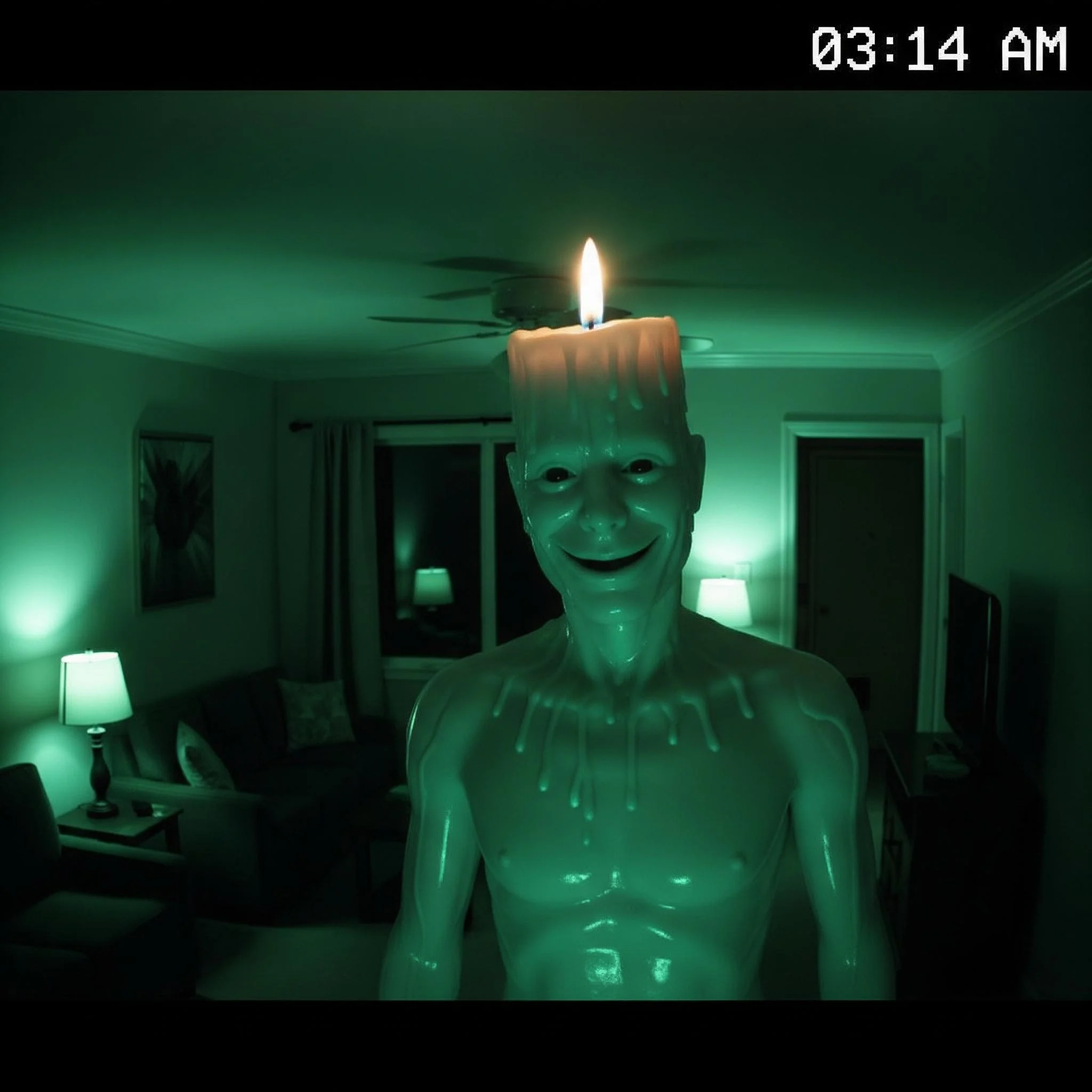 You check your security camera and see this. What do you do? picture 1 of 1