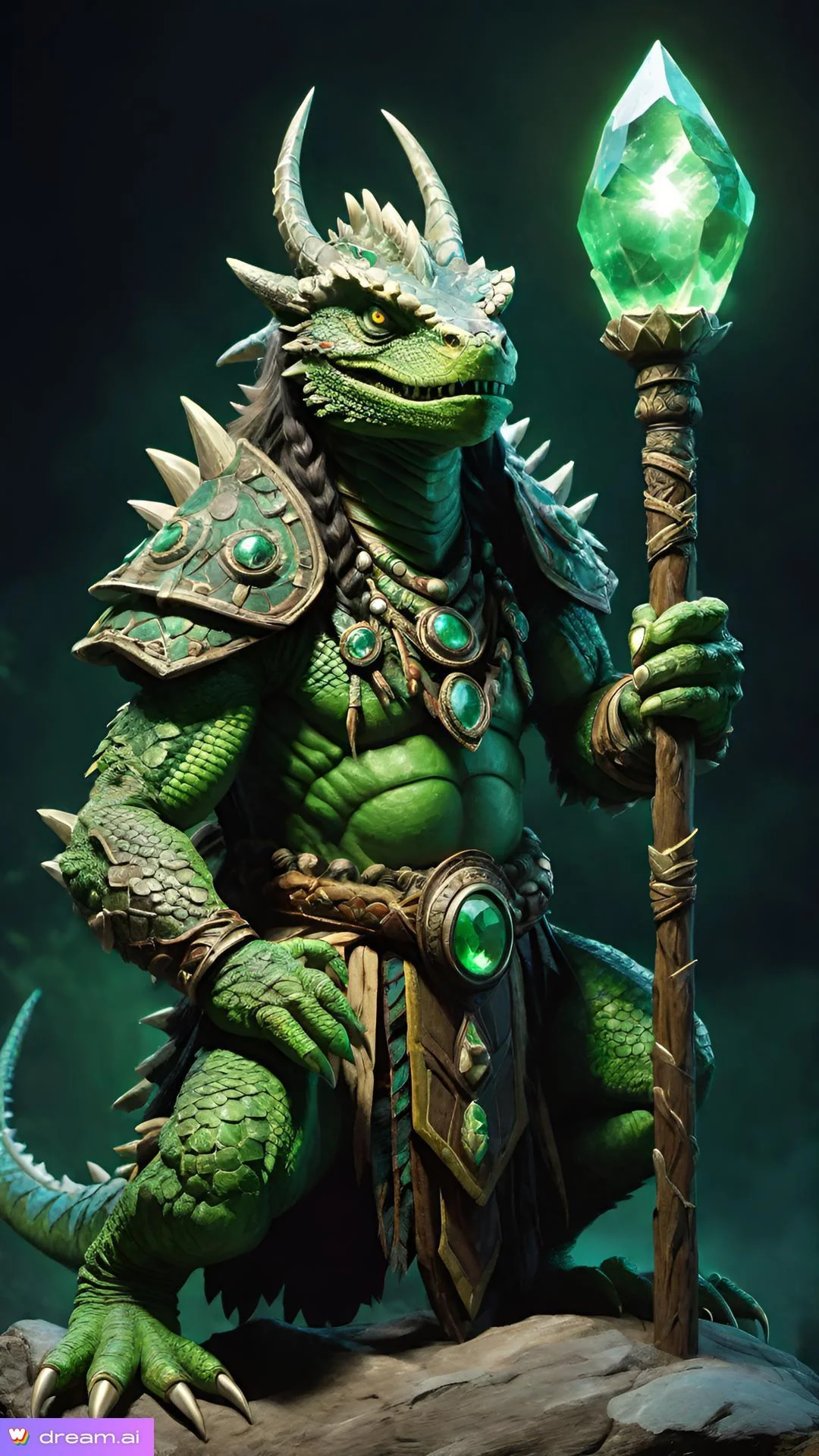 Shaman Lizardman picture 1 of 1