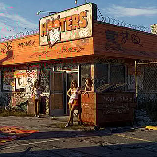 A Post-Apocalyptic Hooters Restaurant'