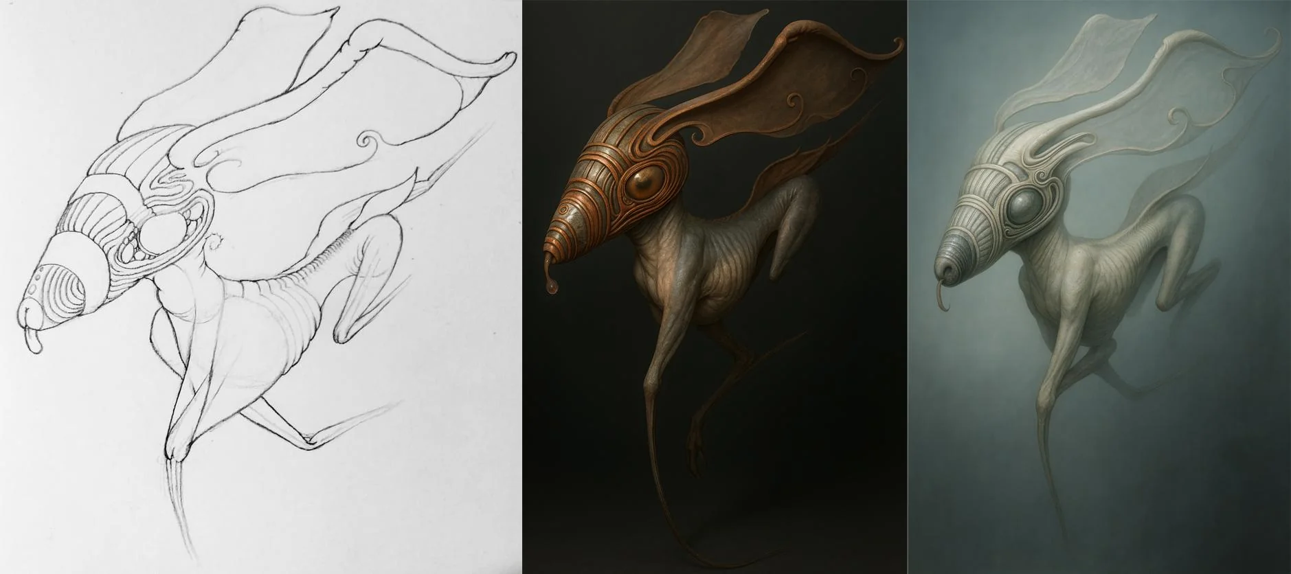I ran a few of my artworks & sketches through ChatGPT, asking it to make them look like realistic photographs picture 17 of 19