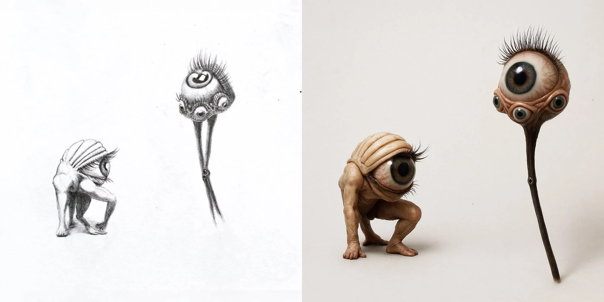 I ran a few of my artworks & sketches through ChatGPT, asking it to make them look like realistic photographs picture 19 of 19