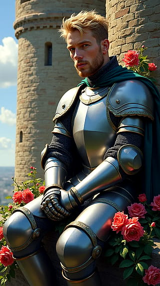 The knight and his roses'