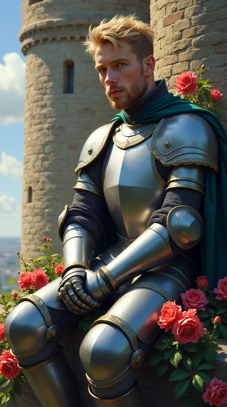 The knight and his roses picture 1 of 1