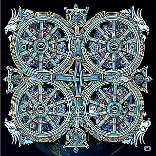 I asked Gemini to create an image based on biblical descriptions of angels (without telling Gemini that it was an Angel, to avoid modern artistic bias).'