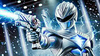 WHITE BRIGHT POWER RANGER'
