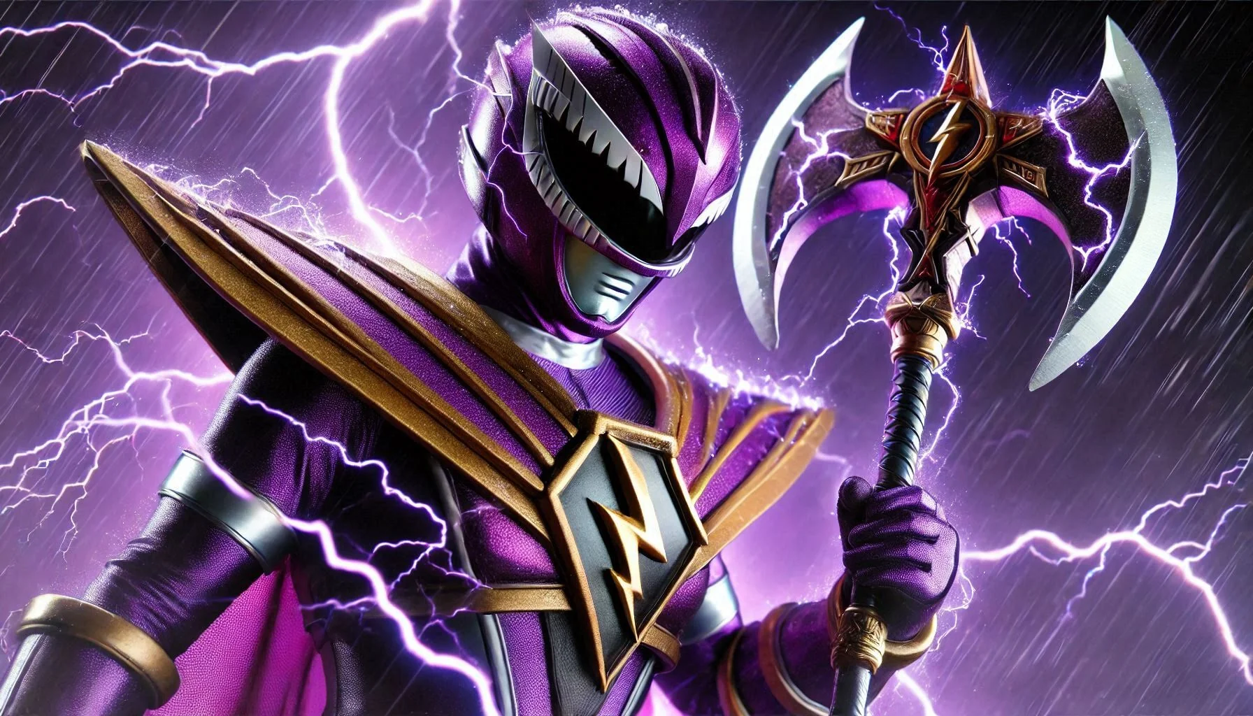 PURPLE LIGHTNING POWER RANGER picture 2 of 9