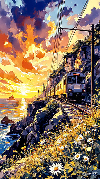 Let's Go Home to the Sound of Waves / Phone Wallpaper Archives'