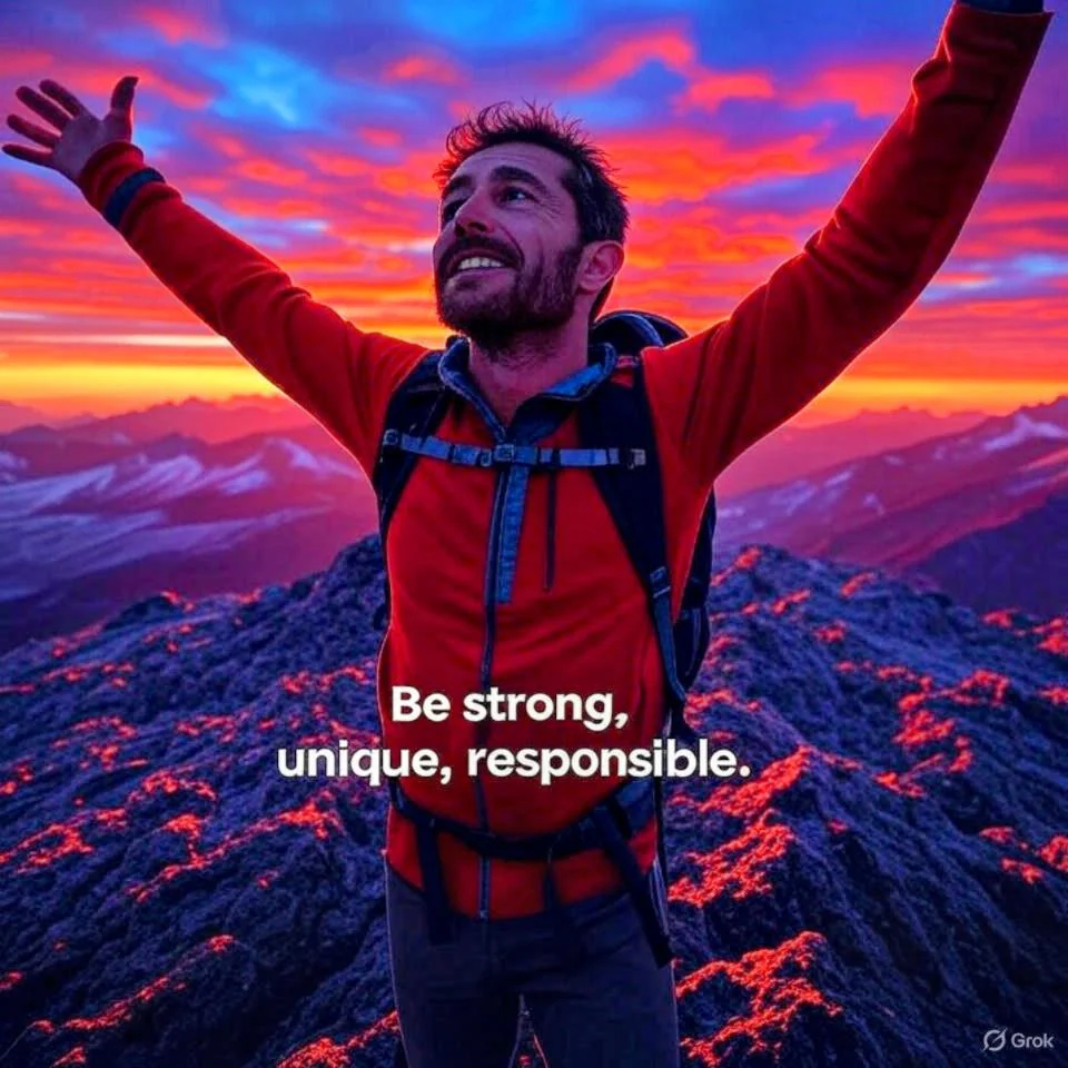 Be strong, unique, responsible. Living by these words, one peak at a time. What inspires you? picture 1 of 1
