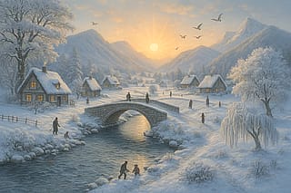 A village landscape'