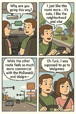 Funny Moment Driving Home with My Wife'
