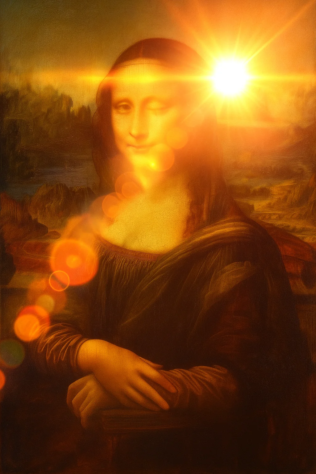 A study in using lens flare to carefully enhance classic works of art picture 4 of 17