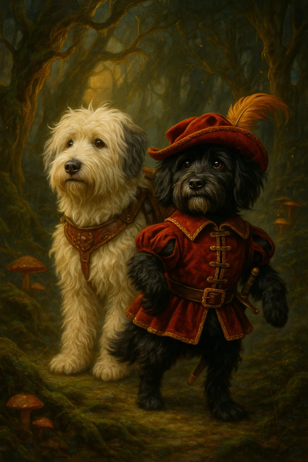 My dogs as Sir Didymus and Ambrosius from Labyrinth picture 3 of 3