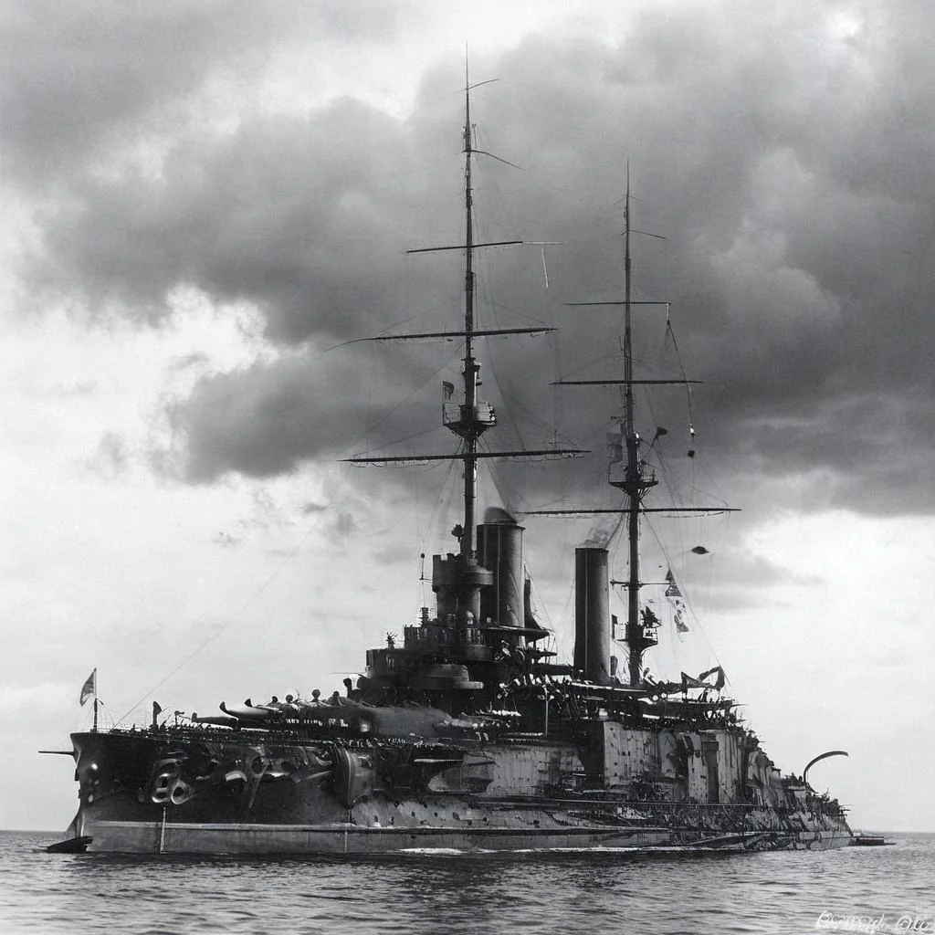 Pre dreadnough warships picture 1 of 2