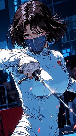 Aesthetic of a Flash – Fencers in Motion / Phone Wallpaper Archives'