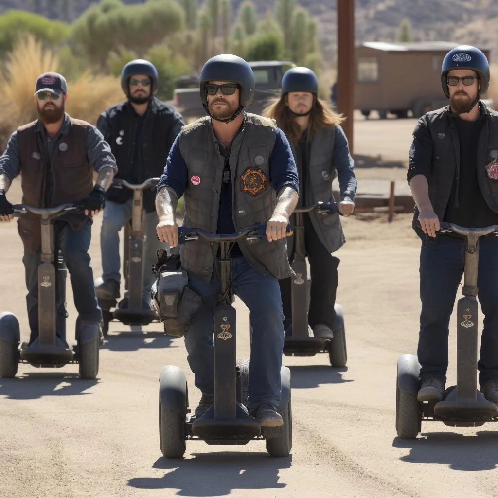 ‘Sons of Anarchy’ on Segways picture 4 of 9