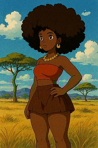 African woman'