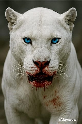 I might be hungry but I know you are looking into my eyes. Keep looking and I will keep moving towards you.'