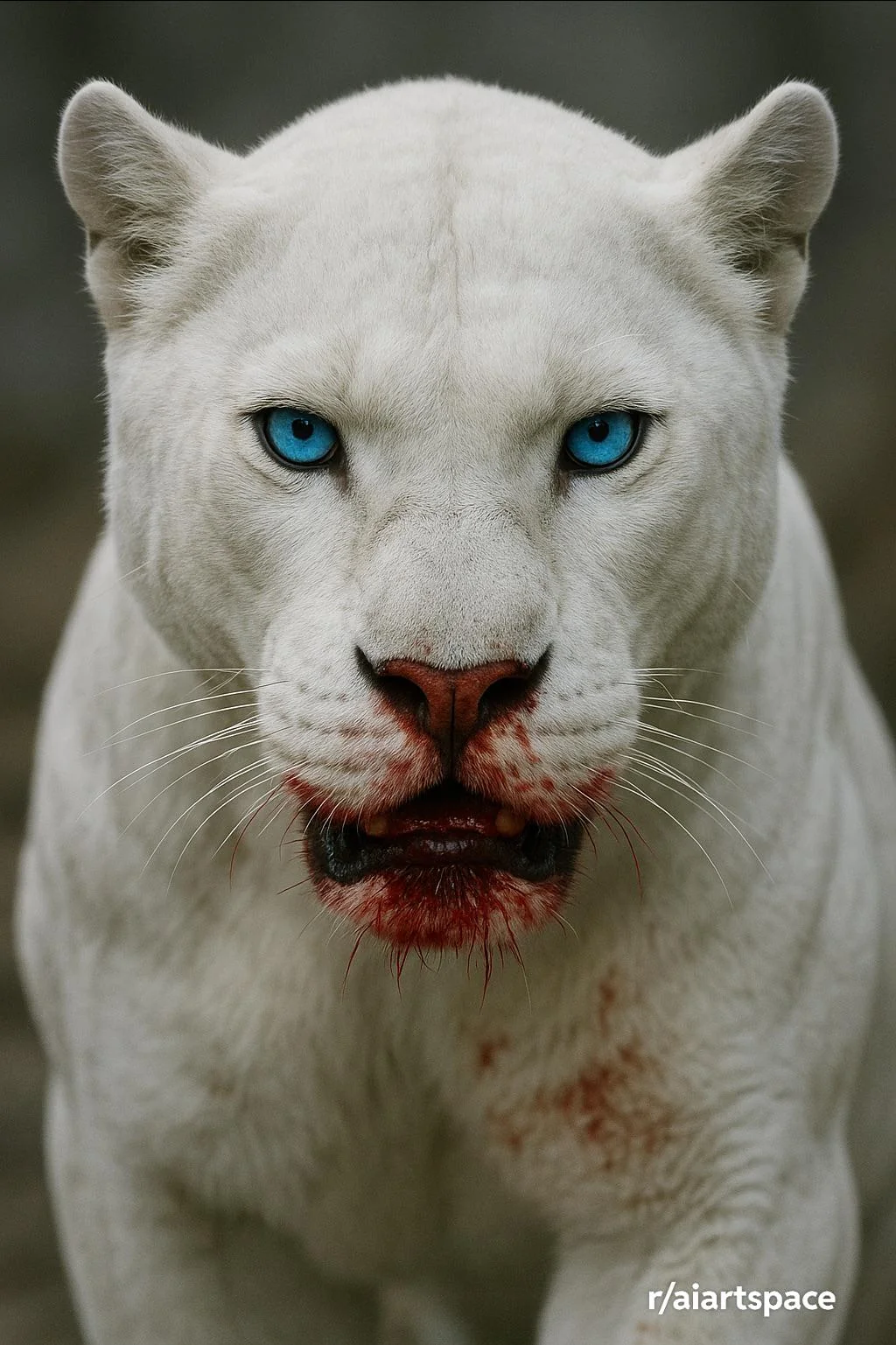 I might be hungry but I know you are looking into my eyes. Keep looking and I will keep moving towards you. picture 1 of 1