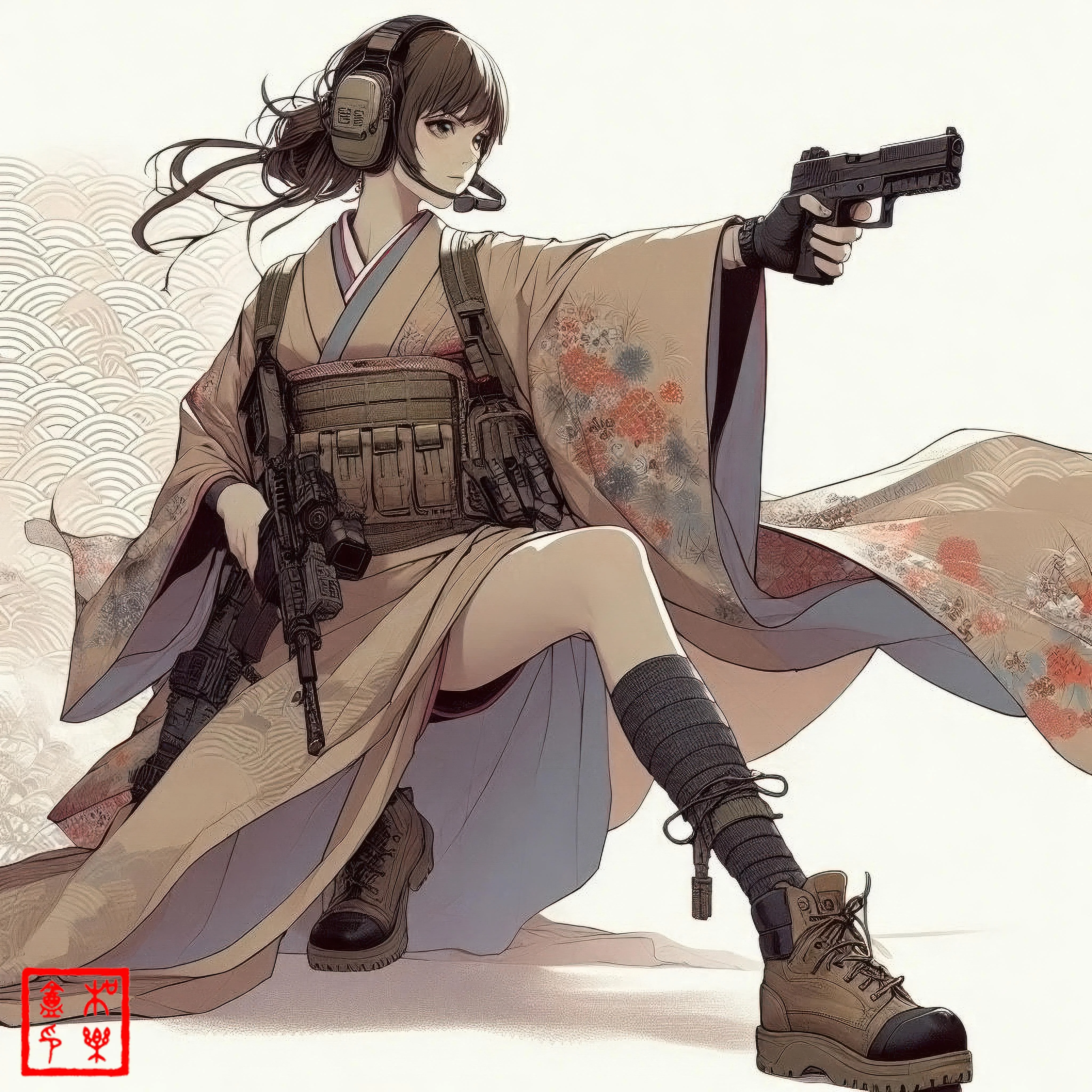 Japanese Cultural Heritage through Digital Art - Four Character Studies picture 4 of 4
