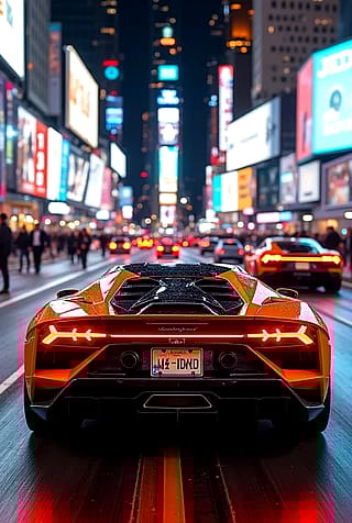New York and Dubai w/ exotic rides.'