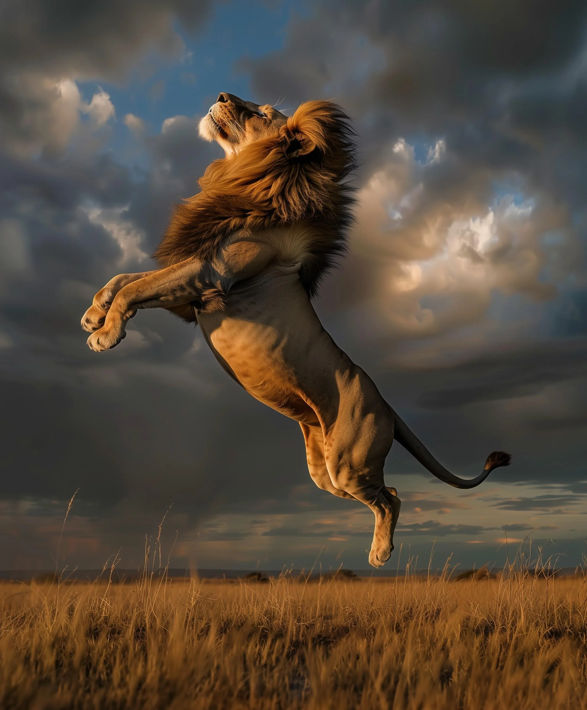 Lion (shifter) Jumping for Joy picture 3 of 4